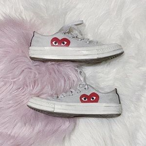 CDG Converse White